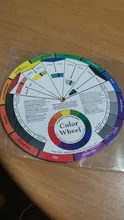 Tarjeta de papel colorido profesional, rueda de mezcla de colores de diseño de tres niveles, guía circular central redonda, gira tatuajes, pigmento de uñas, 12 Uds.