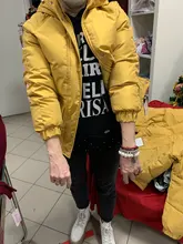 Winter Women Jackets Coat Parkas Padded-Down Print Female Cotton Hooded Warm HOT Letter