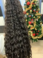 Pelo Rizado mechones extensiones de cabello sintético Rubio dos Tono de Color extensiones de pelo ondulado mechones 3 paquete/100g para las mujeres envío gratis