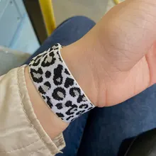 Correa elástica para Apple Watch 5 6 4, banda elástica de 38mm, 40mm, 42mm y 44mm, pulsera informal para iwatch series 6 5 4