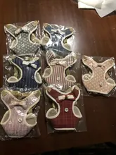 Perro pequeño conjunto de arnés y correa chaleco para gatos mascota Arnés con Bowknot acolchado de malla Pet pistas para pequeño cachorro perros Chihuahua Yorkie