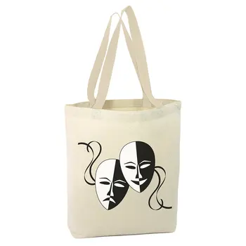 

Angemiel Bag Theatrical Mask Shopping Beach Tote Bag