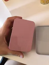 Sharkbang-caja de almacenamiento de dulces, caja de hojalata de Metal, organizador de escritorio, papelería, bonito oso arcoíris, conejo