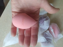 IMAGIC-esponja de maquillaje, esponjilla en forma de lágrima para aplicación de base y corrector en crema, esponja suave, mojar abundantemente con agua antes de utilizar, venta al por mayor