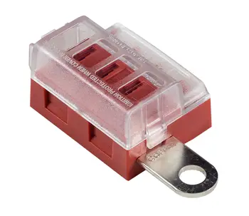

4-fuse ATC/ATO block with cap for mounting on the AKB 5023b terminal
