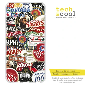 

FunnyTech®Silicone stand case for IPhone 6/IPhone 6S Logos beers