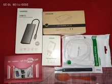 UGREEN-concentrador de red USB C, adaptador HDMI 10 en 1, USB C a USB 3,0, Dock para MacBook Pro, accesorios, USB-C tipo C 3,1, divisor