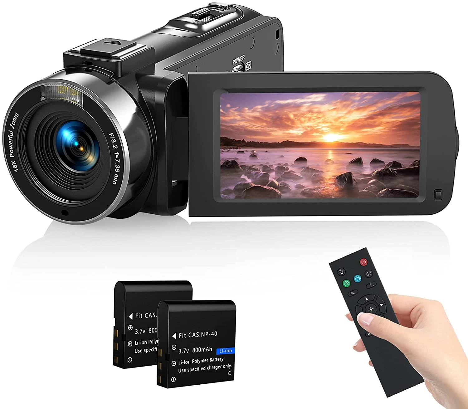 Videocamara Camcorder MELCAM; Videocamara Full HD; Videocamara de x16; Camcorder de 24MP; MELCAM Vlogging IR|Cámaras estilo apuntar y disparar| - AliExpress