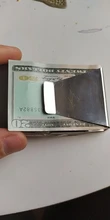 2020 de acero inoxidable de la identificación de la tarjeta de crédito Cartera de doble cara cambiar dinero Clip Cartera de color liso lindo envío gratis
