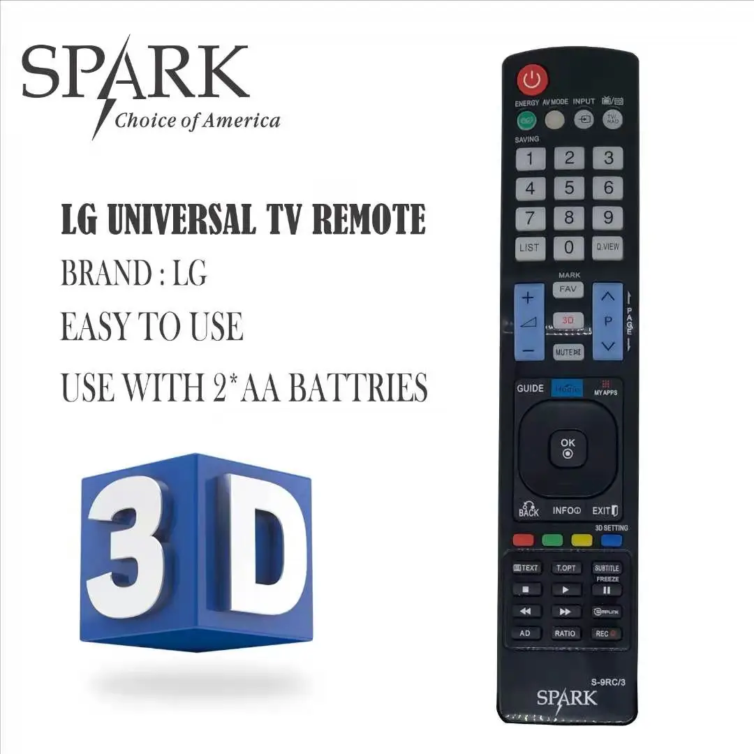 Spark Mando TV a Distancia Compatible con LG S-9RC/4