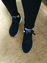 Sneakers Sports-Shoes Air-Cushion Mesh Lightweight Comfort Breathable Women Lace-Up Outdoor