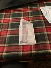 Caja de almacenamiento de brocas de plástico transparente para uñas, soporte para limas, estuche de exposición, organizador de manicura acrílica, 20 ranuras