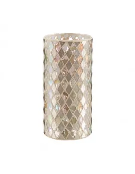 

VASE GOLD MOSAIC CRYSTAL DECORATION 12,40X12,40X25 CM