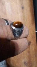 Anillos de piedra con incrustaciones de acero y titanio para hombre, joyería Retro, anillo de ópalo dominante, tres colores, venta al por mayor
