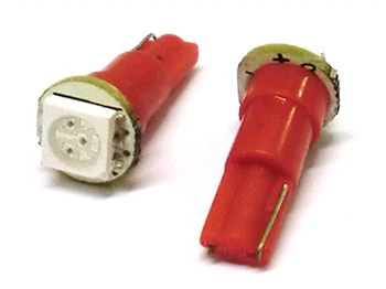 

Led lamp T5 W1,2W 1 Smd red dashboard lights 12V