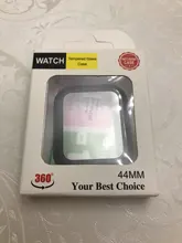 Cristal + funda para Apple Watch, Protector de pantalla, accesorios para apple watch, 44mm, 40mm, 42mm, 38mm, serie iWatch 5 4 3 6 se