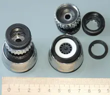 ZhangJi-grifo de ahorro de agua giratorio, conector de doble modo, grifo aireador de cocina, difusor, filtro burbujeador, boquilla de cabezal de ducha