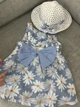 Conjunto de 2 uds. De ropa de princesa para niña, vestidos de algodón con lazo, sin mangas, para fiesta, 1-3 años, 2021