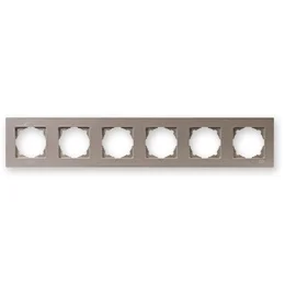 

PnpnElectrıc Gns Eqona Metallic Beige Six Frame 6 Gang Frame