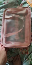 Neceser de viaje para mujer, bolsa de maquillaje portátil de gran capacidad, transparente, resistente al agua, con letras, caja de almacenamiento para el cuidado de la piel