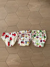 Pantalones de entrenamiento de algodón transpirables para bebé, bragas de tela, pañales reutilizables, ropa interior impermeable para bebé, lavable, 1 Uds.