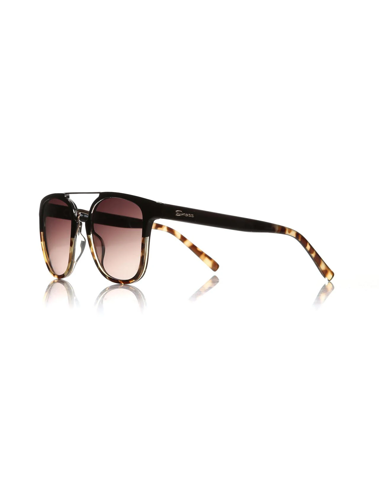 

Unisex sunglasses e 1908 a149 bone color organic square rectangle 52-20-145 exess