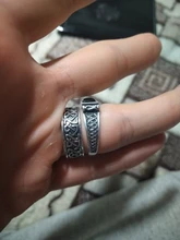 Huitan-Anillo de defensa de Mitología nórdica para hombre, tótem de lobo gigante, moda Hip Hop, Rock, Unisex, regalo Punk