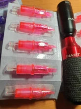 Pigmento de soporte claro tapa de recipiente de plástico desechable, tazas de tinta de tatuaje de Microblading, maquillaje permanente, accesorio de tatuaje, 100 Uds.