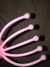 Masajeador de cuero cabelludo, cabezal de bola de acero, relajación, cinco dedos