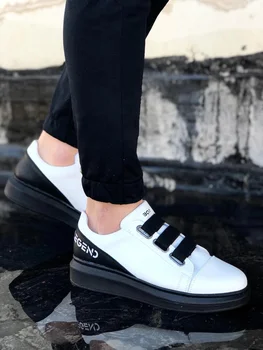 

BA0029 3 Tape Legend White Black Thick Sole Casual Men shoes> 426301247