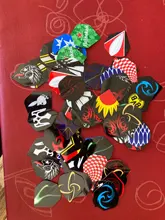 24 sets 72 Uds 2D bien Bling Dardos colas para Dardos bonitos vuelo de Dardos pluma al aire libre ala cola mixto