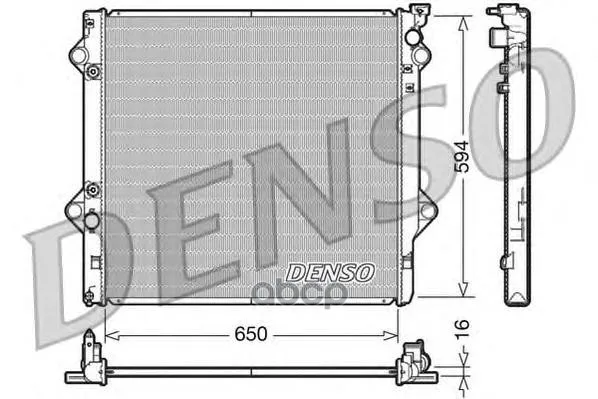 Радиатор Системы Охлаждения Denso арт. DRM50036