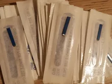 Cuchillas Tebori para Microblading, agujas para tatuaje, maquillaje permanente, Manual, 0,18mm, 7, 9, 12, 14, 17, 21, 50 Uds.