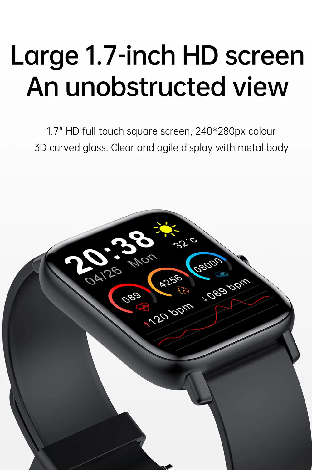 CHYCET Smart Watch Men 2022 Smartwatch Women Heart Rate Sleep Monitor Watches Sports Fitness Tracker Colok For Android IOS PK P8