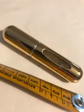 Botella de Perfume de alta calidad, 5ml, Mini PULVERIZADOR DE Metal, atomizador de Perfume de aluminio rellenable, tamaño de viaje, 1 ud.