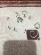 Pendiente de cartílago falso para hombre y mujer, juego de 12 unidades de Arete de hojas de oro sin perforación, Clips para las orejas, joyería