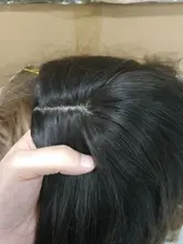 HENRY-Suarez Ombre marrón oscuro de agua a largo de la peluca de la onda de alta temperatura disfraz diario de Cosplay parte media peluca sintética para las mujeres Afro