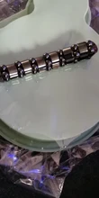 Pulsera magnética elástica de cuentas sencillas, brazalete de cuentas negras, joyería de salud