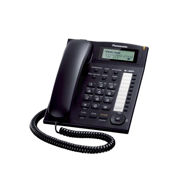 Стационарный телефон Panasonic KX-TS880EXB LCD черный | Компьютеры и офис