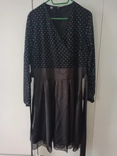 Woman Dress Stitching Mesh Spring Sequin Long-Sleeve Capucines Elegant Ladies Autumn