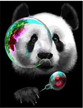 

Painting by numbers paintboy GX 32757 panda and soap bubbles 40x50 cm