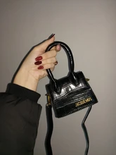 Jacquemus-Mini bolsos cruzados para mujer, bolso de marca famosa, de diseñador de lujo, con patrón de cocodrilo, 2021
