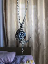 JOINBEAUTY-collar de luna con patrón islámico musulmán para hombre y mujer, accesorios sencillos, colgante de joyería hecha a mano NT355