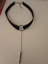 ¡Novedad de la temporada 90! Gargantilla Punk de piel en 4 colores, Collar de geometría Color dorado con colgante redondo, Collar para mujeres y niñas