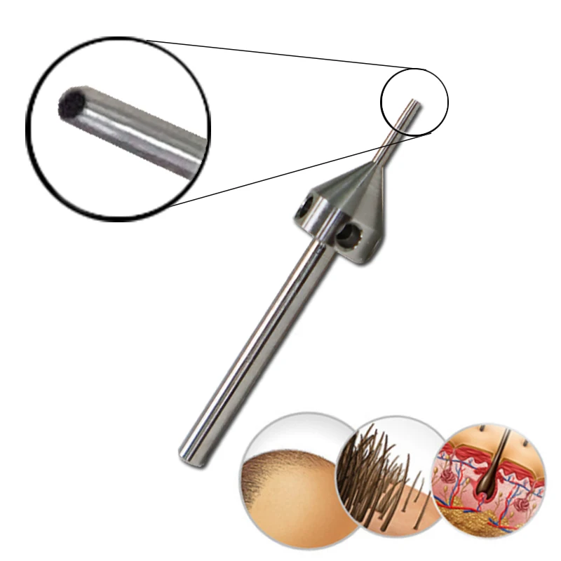 Hair Transplant Kit 1X Hair Transplant Implanter Kit FUE Manual Punch Size 0.8/0.9 mm for Hair Thinning and Balding Treatment-Make Thicker