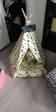 Cat Bed House Teepee Cushion Pet-Tent Puppy Available Outdoor Portable For Dog with Thick