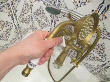 Shower Hose Bathroom-Hand Amibronze Faucet Brass Porcelain