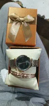Conjunto de Cajas de Regalo para mujer, relojes de pulsera femeninos de diseño a la moda, de oro rosa, gran oferta, 2 uds., 2020