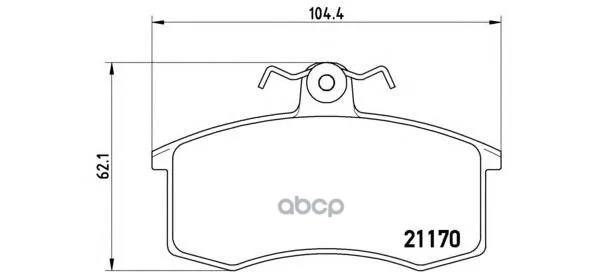Колодки Тормозные Ваз 2108/2109/21099 Передние Brembo P41003 Brembo арт. P41003