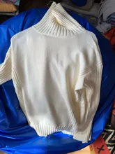 Women Tracksuit Pants Pullovers Sweater-Set Spring Wide-Legs Warm Turtleneck Autumn JXMYY